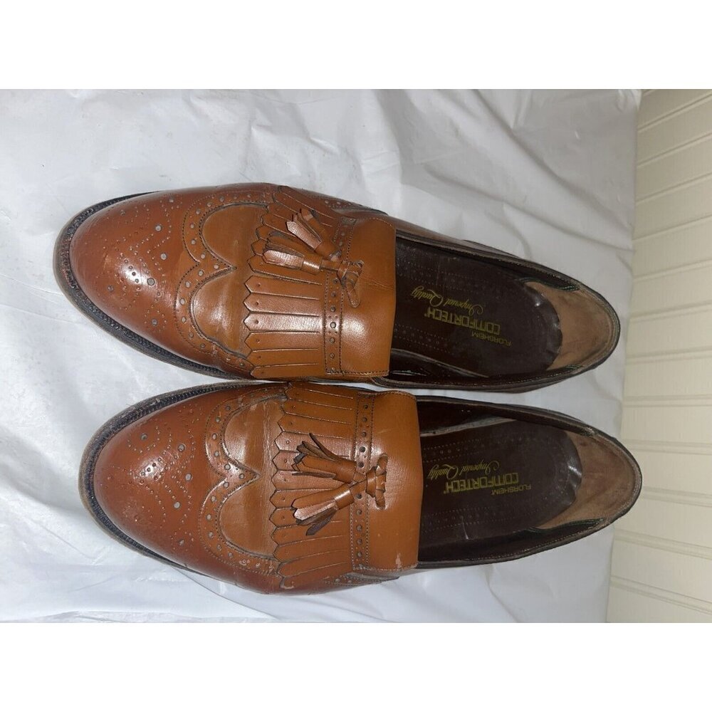 FLORSHEIM LEXINGTON Wingtip LoaferTassel Kiltie SIZE 9.5 E - Picture 7 of 13